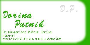 dorina putnik business card